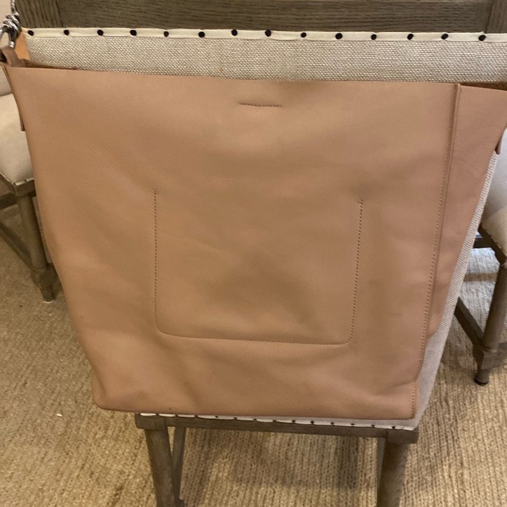 All Saints handbag in nude leather